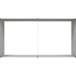 vidaXL Jardinera Verde Pastel 195 x 100 x 45 cm Acero Galvanizado Verde claro Clearance