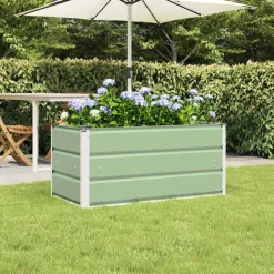 vidaXL Jardín-Jardinera 100 x 50 x 45 cm Acero Galvanizado