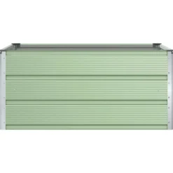 vidaXL Jardinera Pastel 100 x 100 x 45 cm Acero Verde Discount
