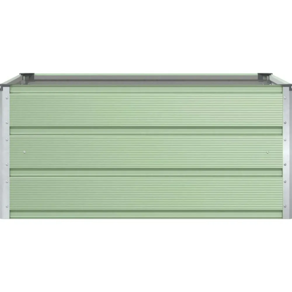 vidaXL Jardinera Pastel 100 x 100 x 45 cm Acero Verde Discount