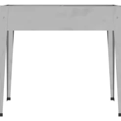 vidaXL Jardineras 2 unidades acero galvanizado