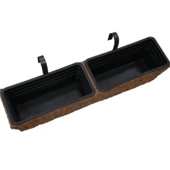 vidaXL Jardineras 2 unidades jacinto de agua marrón Marr&oacute;n Best