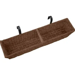 vidaXL Jardineras 2 unidades jacinto de agua marrón Marr&oacute;n Best