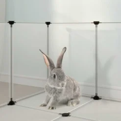 vidaXL Productos Para Mascotas-Jaula animales pequeños PP y acero 144x74x46,5 cm