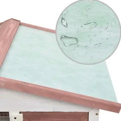 vidaXL Jaula conejera con 3 puertas madera marrón Marr&oacute;n Online