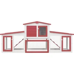 vidaXL Productos Para Mascotas-Jaula de animales grande madera 201x45x85 cm