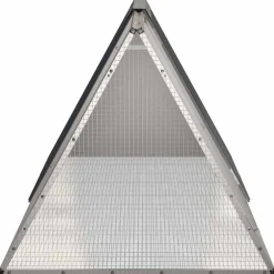 vidaXL Productos Para Mascotas-Jaula de conejos acero galvanizado 201,5x80,5x71 cm