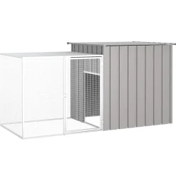 vidaXL Productos Para Mascotas-Jaula de conejos acero galvanizado 200x91x100 cm