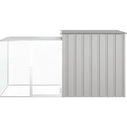 vidaXL Productos Para Mascotas-Jaula de conejos acero galvanizado 200x91x100 cm
