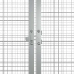 vidaXL Jaula de gallinas acero galvanizado 200x91x100 cm Gris Clearance