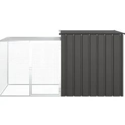 vidaXL Productos Para Mascotas-Jaula de gallinas acero galvanizado 200x91x100 cm
