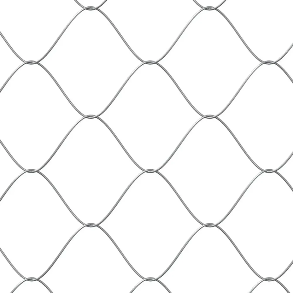 vidaXL Productos Para Mascotas-Jaula de perros techo y puerta acero galvanizado gris 2x2x2 m