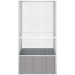vidaXL Productos Para Mascotas-Jaula de pájaros acero galvanizado 111x107x211,5 cm