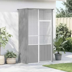 vidaXL Productos Para Mascotas-Jaula de pájaros acero galvanizado 115x78x200 cm