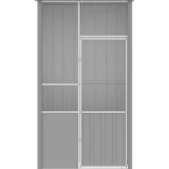 vidaXL Productos Para Mascotas-Jaula de pájaros acero galvanizado 115x78x200 cm