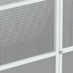 vidaXL Productos Para Mascotas-Jaula de pájaros acero galvanizado 115x78x200 cm