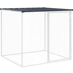 vidaXL Productos Para Mascotas-Jaula gallinas y toldo acero galvanizado 103x98x90 cm