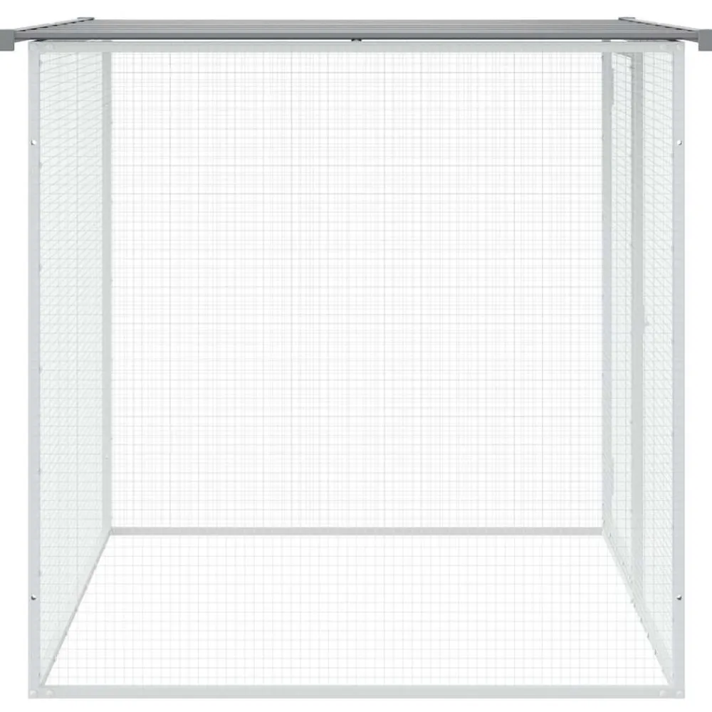 vidaXL Jaula gallinas y toldo acero galvanizado 103x98x90cm Gris claro Outlet