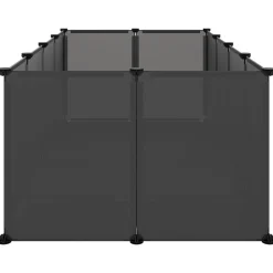 vidaXL Productos Para Mascotas-Jaula para animales pequeños PP y acero 144x74x46,5 cm