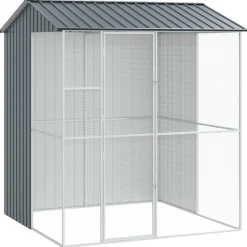 vidaXL Productos Para Mascotas-Jaula para Aves 215 x 210 x 247 cm Acero Galvanizado