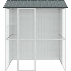 vidaXL Productos Para Mascotas-Jaula para Aves 215 x 210 x 247 cm Acero Galvanizado