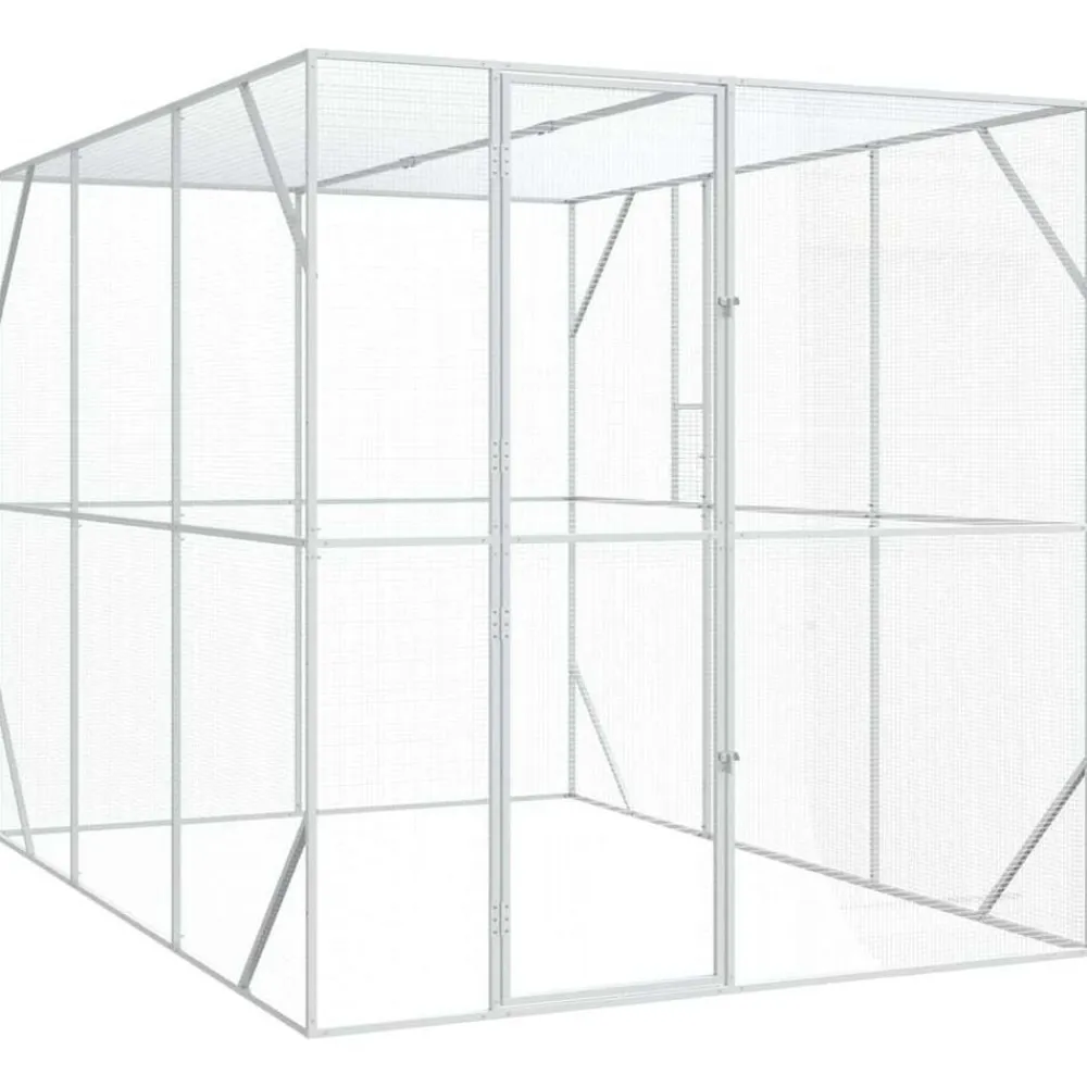 vidaXL Jaula para Aves Antracita 210 x 304 x 213 cm Acero Galvanizado Best