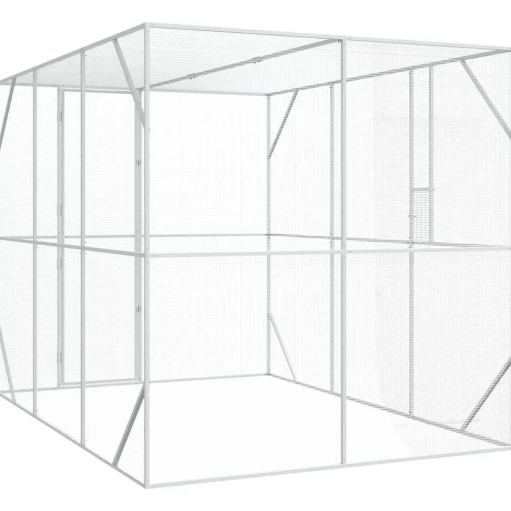 vidaXL Jaula para Aves Antracita 210 x 304 x 213 cm Acero Galvanizado Best