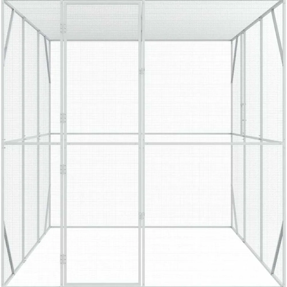 vidaXL Jaula para Aves Antracita 210 x 304 x 213 cm Acero Galvanizado Best