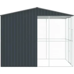 vidaXL Jaula para Aves 215 x 310 x 247 cm Acero Galvanizado Antracita Outlet