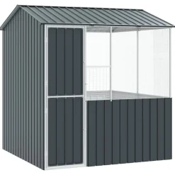 vidaXL Jaula para Aves Antracita 215 x 209 x 230 cm Acero Galvanizado Sale