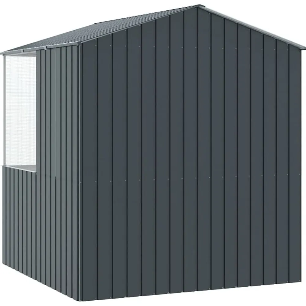 vidaXL Jaula para Aves Antracita 215 x 209 x 230 cm Acero Galvanizado Sale