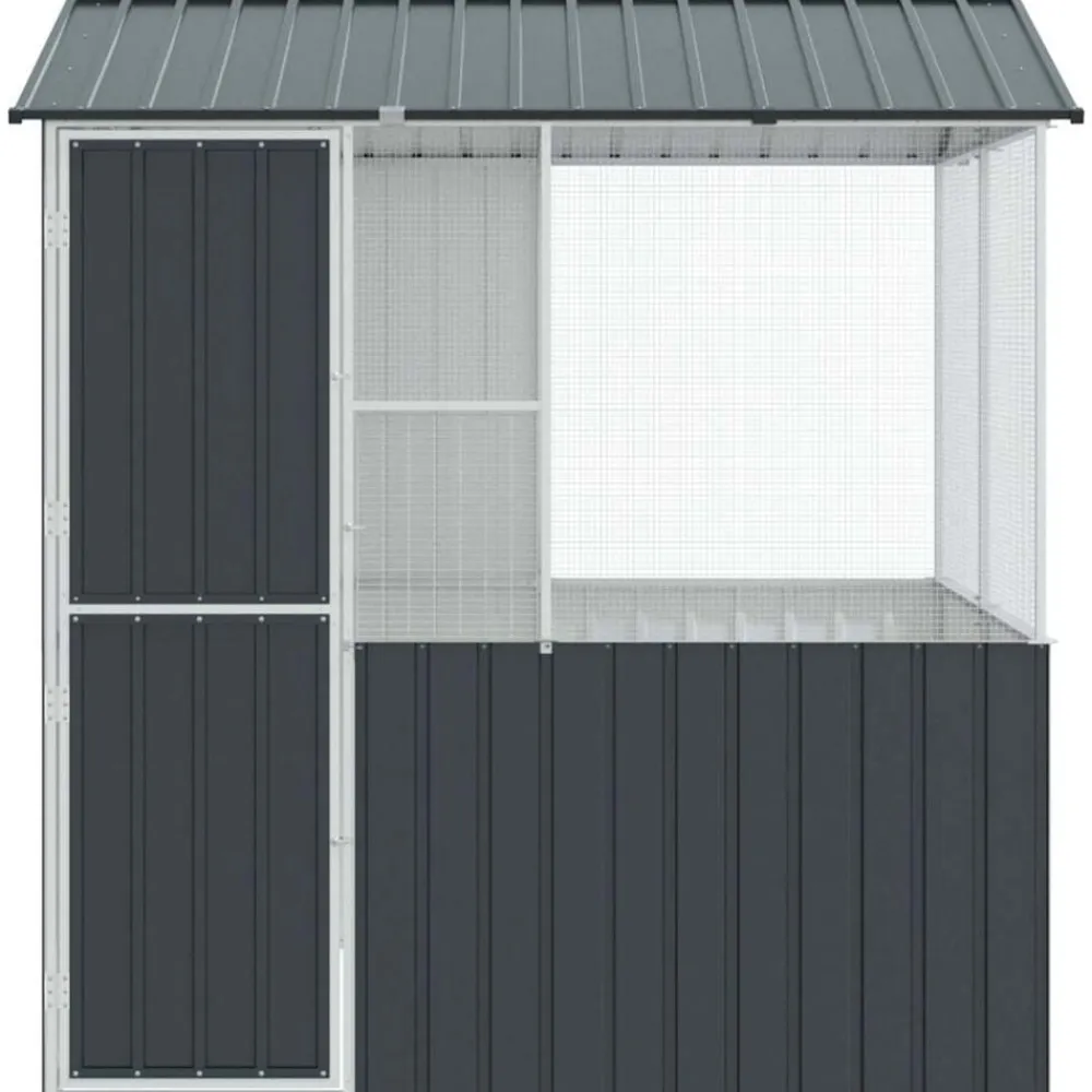 vidaXL Jaula para Aves Antracita 215 x 209 x 230 cm Acero Galvanizado Sale