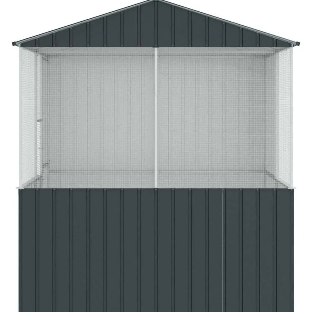 vidaXL Jaula para Aves Antracita 215 x 209 x 230 cm Acero Galvanizado Sale