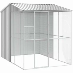 vidaXL Productos Para Mascotas-Jaula para Aves 215 x 310 x 247 cm Acero Galvanizado