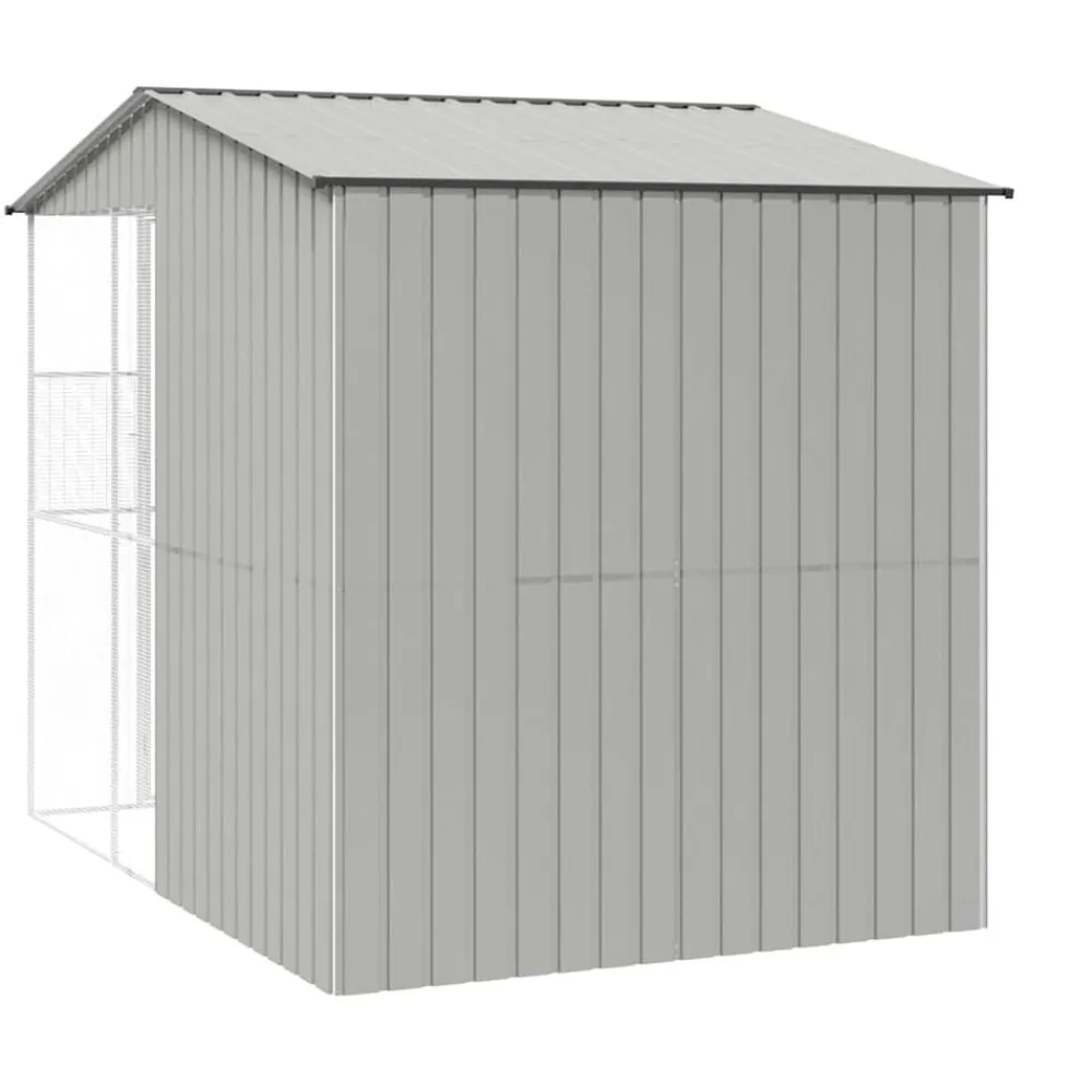 vidaXL Productos Para Mascotas-Jaula para Aves 215 x 310 x 247 cm Acero Galvanizado