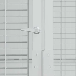 vidaXL Productos Para Mascotas-Jaula para Aves 215 x 310 x 247 cm Acero Galvanizado