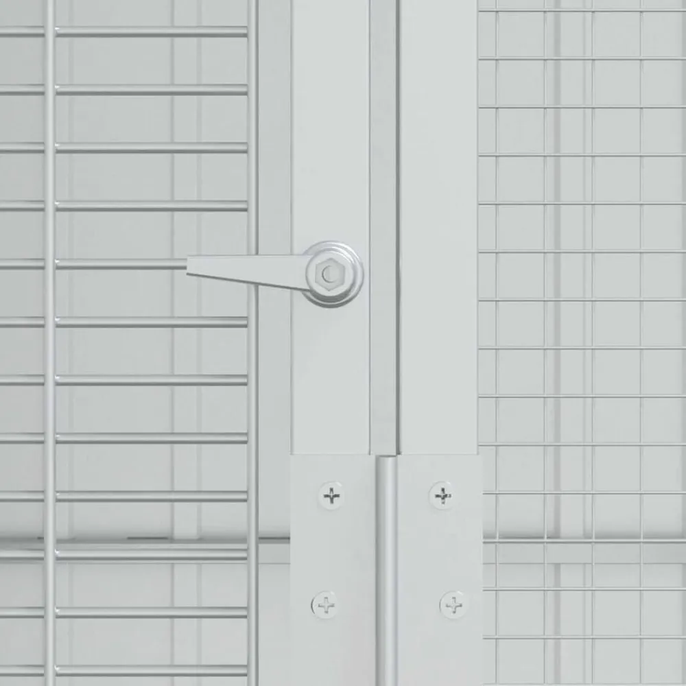 vidaXL Productos Para Mascotas-Jaula para Aves 215 x 310 x 247 cm Acero Galvanizado