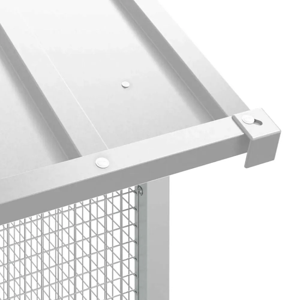vidaXL Productos Para Mascotas-Jaula para Aves 215 x 310 x 247 cm Acero Galvanizado