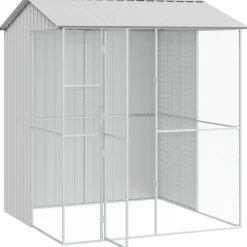 vidaXL Productos Para Mascotas-Jaula para Aves 215 x 210 x 247 cm Acero Galvanizado