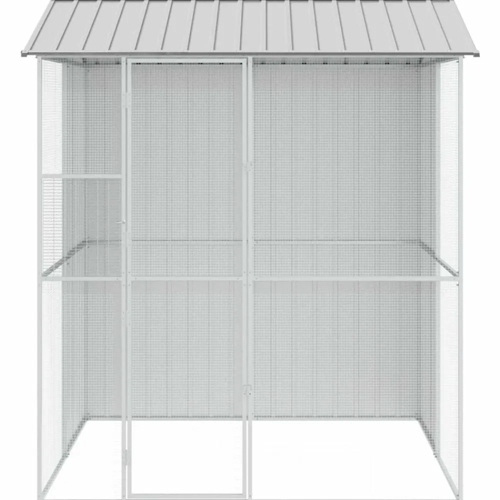 vidaXL Productos Para Mascotas-Jaula para Aves 215 x 210 x 247 cm Acero Galvanizado