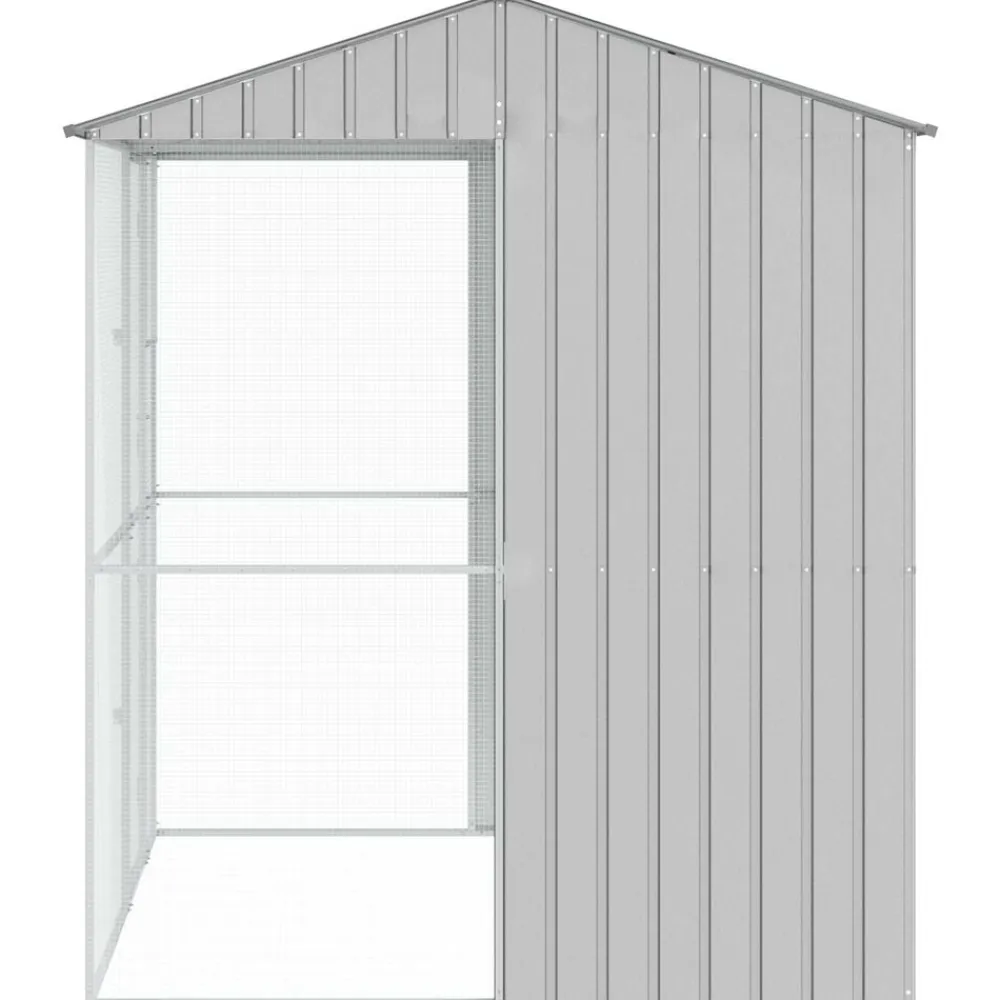 vidaXL Productos Para Mascotas-Jaula para Aves 215 x 210 x 247 cm Acero Galvanizado