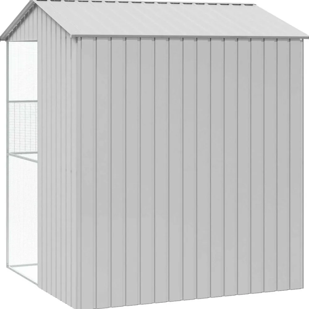 vidaXL Productos Para Mascotas-Jaula para Aves 215 x 210 x 247 cm Acero Galvanizado