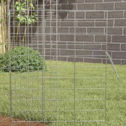 vidaXL Productos Para Mascotas-Jaula para conejos Plateado 400 x 78 x 78 cm Acero Galvanizado