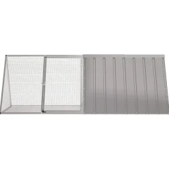 vidaXL Productos Para Mascotas-Jaula para conejos acero galvanizado 201,5x80,5x71 cm