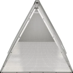 vidaXL Productos Para Mascotas-Jaula para conejos acero galvanizado 201,5x80,5x71 cm