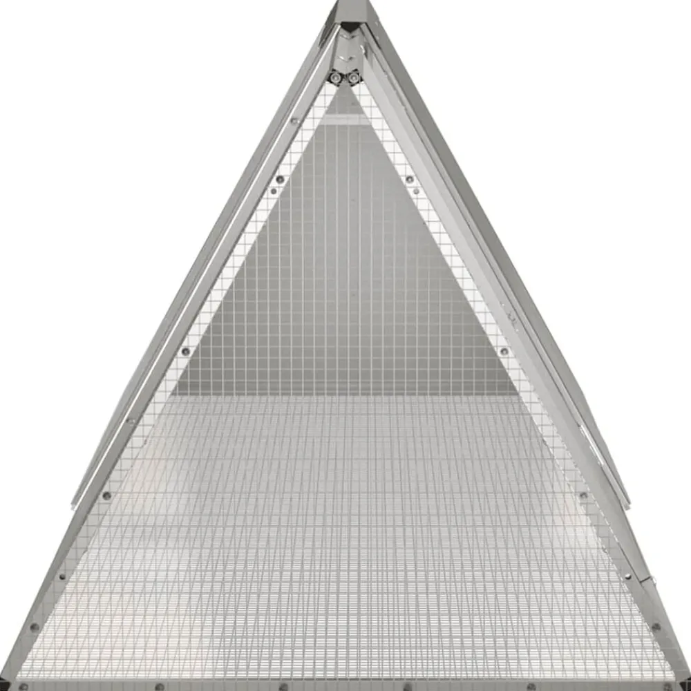 vidaXL Productos Para Mascotas-Jaula para conejos acero galvanizado 201,5x80,5x71 cm