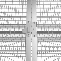 vidaXL Productos Para Mascotas-Jaula para conejos acero galvanizado 201,5x80,5x71 cm