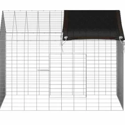 vidaXL Jaula para conejos Plateado 400 x 78 x 78 cm Acero Galvanizado Sale