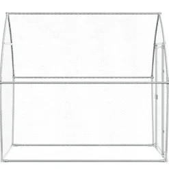vidaXL Productos Para Mascotas-Jaula para gallinas acero galvanizado plateado 200x105x182 cm