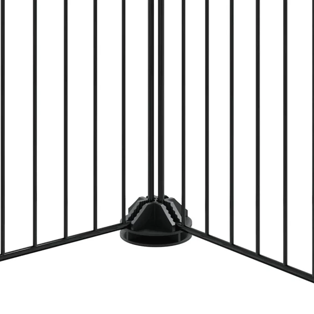 vidaXL Jaula para mascotas de 20 paneles puerta acero negro 35x35 cm Sale